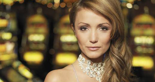 woman with diamond necklace