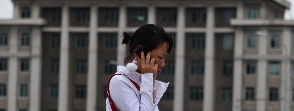 north korea mobiles engaged small