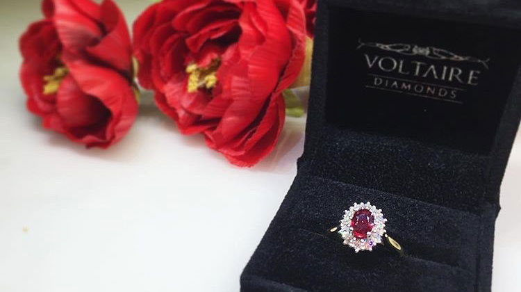 ruby engagement ring